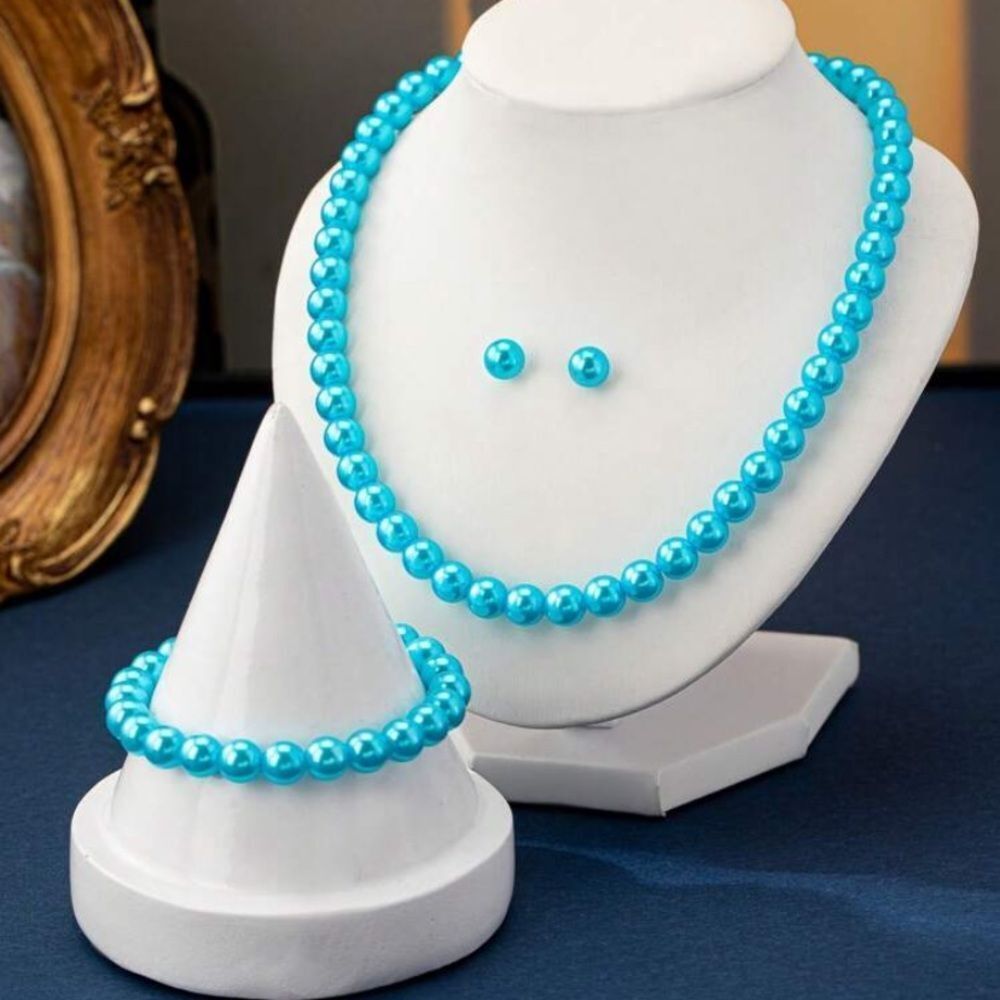 3for$20 HUGE DEAL 4pcs Faux Pearl Beaded Necklace Bracelet Earrings Jewelry set